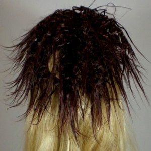 Punky Scrunchie Ponytail Holder Hairpiece Wavy/Straight Dark Brown